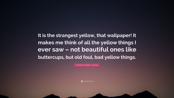 Kutipan dari 'The Yellow Wallpaper' tentang Obsesi