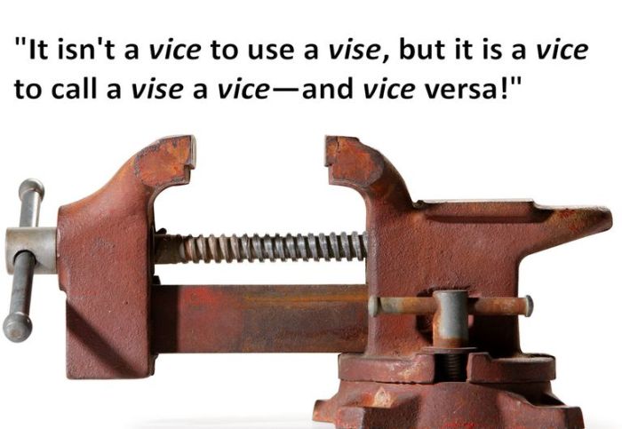 Vice vs. Vise: Perbedaan dan Penggunaan yang Benar